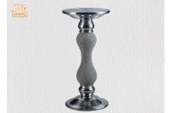 China Two Size Glass Fiberglass Furniture Pedestal Plant Stand Round End Table supplier