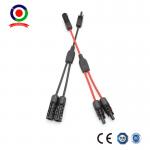 TUV / CE 1 Pair Y Type Solar Panel Cable Connectors 1 To 2 for sale