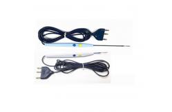 China Stainless Steel Tip Retractable Electrosurgical Pencil Custom With 3-Pin Plug supplier