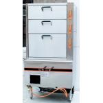 3 Door Full Commercial Electric Steamer / Stainless Steel Gas Steamer 900 * 820 * 1850mm for sale