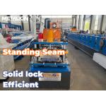 Windproof Standing Seam Roll Forming Machine With Chain Drive And 18 Stations for sale