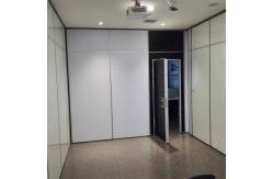China 85MM Aluminum Frame Sliding Partition Walls Movable With Melamine Surface supplier