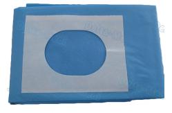 China Sterile Blue SMS Disposable Surgical Drapes Utility Drape With Slotted Hole / Adhesive Tape supplier
