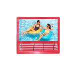Red Colour Elevator Lcd Advertising Player Display With Led Light Box