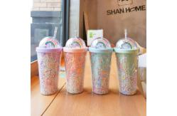 China OEM ODM 550ml Plastic Tumblers With Lids And Straws BPA Free supplier