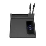 High Quality Personalized Folding Multifunction Waterproof Customised Logo Pu Leather Wireless Charging Mo for sale