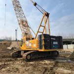 Used 100T Mobile Crawler Crane In Warehousing Logistics 1.5km/H Travel Speed for sale