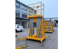 China 10 Meters Aluminum Aerial Work Platform Double Mast Vertical Lift supplier