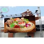 Hanging series outdoor LED display P6 rental LED sign play football games for sale