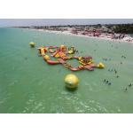 Mayan Beach Inflatabled Aqua Park / Floating Obstacle Course For Rental for sale
