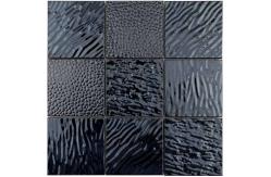 China Chinese Red Spiral Metal Mirror Mosaic Wall Tile 98 * 98MM Square Shape supplier