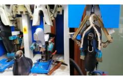 China Automatic High Speed Shoe Moulding Machine For Back Heel Molding And Shaping supplier