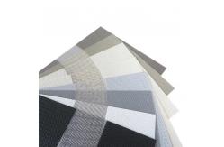 China Flame Retardant Polyester Fiber Day And Night Double Layer Blackout Zebra Blinds Fabric supplier