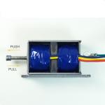 57.6W Double Holding Push Pull Solenoid For Cleanroom Door Lock for sale
