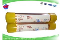 China Single Hole EDM Brass Tubes High Precision 150mm Length With 4.5mm OD supplier