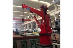 China 1.5t 6m Loading Telescopic Vessel Ship Deck Cranes For Cargo Lifting supplier