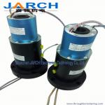 Electrical Ethernet Hybrid Slip Rings Four Passage With 78mm Overall Diameter , 30RPM Speed