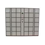 CE 36 Doors Large Size Steel Luggage Lockers , Password Electronic Office Lockers Box with LCD Screen for sale
