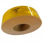 5cm * 50m Custom  Yellow Reflective Safety Tape Roll For Trailer Motor Continious for sale