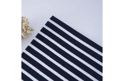 China Durable Comfortable Natural And Simple Striped Material Fabric For T-Shirt supplier