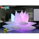 Party Decoration 3m Inflatable Lotus Flower Model With Led