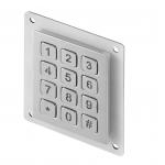12 keys compact format IP67 vandal proof stainless steel industrial Numeric keypad