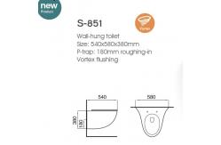 China Special Shapes Wall Mounted Hidden Cistern Toilet Water Saving Single Hole supplier