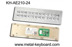 China USB Port Dynamic Waterproof Industrial Metal Kiosk Keyboard with 24 Keys supplier