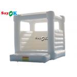 Pure White Pvc Wedding Inflatable Bouncy House With Air Blower for sale