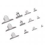 50mm Silver Metal File Clamps Square Bulldog Clips for Professional Document Management for sale