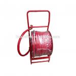 Synthetic Rubber Manual Fire Hose Reel Roller 525mm Fire Fighting Equipment for sale