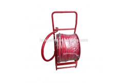 China Synthetic Rubber Manual Fire Hose Reel Roller 525mm Fire Fighting Equipment supplier