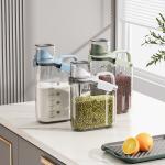 Eco Friendly 2000ml Clear Plastic Lunch Container