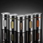 Adjustable Spice Storage Containers Stainless Steel Salt And Pepper Shakers