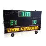 2 Teams Wireless Baseball Scoreboard , Portable Digital Scoreboard With Wheels for sale
