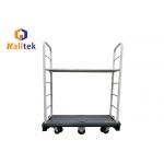 Powder Coated Foldable U Boat Platform Cart For Supermarket for sale