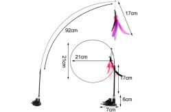 China Feather Puzzle Wand Cat Toy Interactive With Bell For Kitty supplier