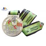 Matt Silver Plating Metal Award Medals With Smooth Or Sandblasted Back