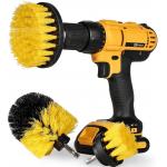 Wheel Wash 10cm Tire Drill Brush 3 Piece Kit APLUS 360 Degree Cleaning Angle for sale