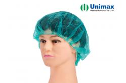 China UNIMAX 23 Non Woven Bouffant Cap 10 Gsm supplier