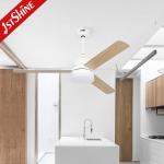 50W Indoor Remote Control Modern LED Ceiling Fan With 3 MDF Blades