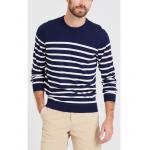 Multi Material Knit Pullover Sweater For Men Daily Wear Jersey Fabric Type for sale