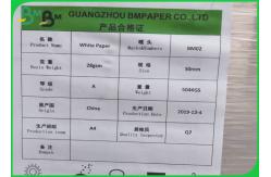 China Decomposable White Kraft Craft 24gram 28gram Straw Wrapping Paper Roll 30mm Width supplier
