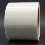 25.4*38.1-12.5mm,2mil White Matte Translucent Water Resistant Vinyl Cable Label for sale