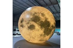 China Wholesale Large Inflatable Giant Moon Planet Ball Balloon Jump Inflatable Moon with LED supplier