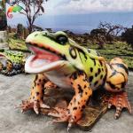 Landscape Decoration Realistic Animatronic Animals Life Size Frog Water Resisting for sale
