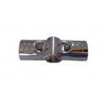 Cross Type Chrome Pipe Connectors Smooth For 28mm Pipe for sale