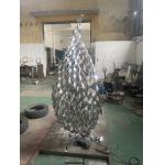 Custom Stainless Steel Abstract Sculpture Outdoor Water Feature Pool Decorative Sculpture for sale