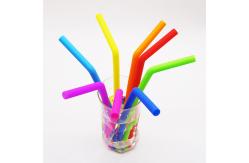 China LFGB Eco Reusable Customized Silicone Collapsible Straws supplier
