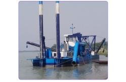 China Gabon small 10 inch river sand pumping jet suction dredger for sale supplier